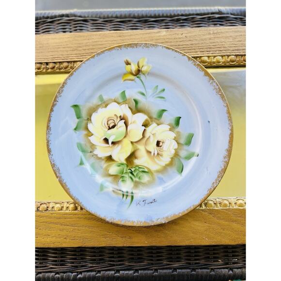 Vintage NORLEANS (Japan) Hand Painted 10 1/4” Collector Wall Plate Cottagecore - Picture 3 of 9